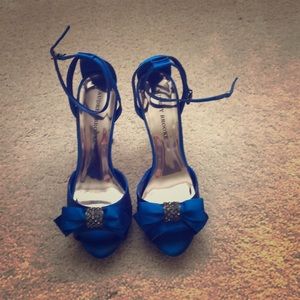 Royal blue Audrey Brooke heels.
